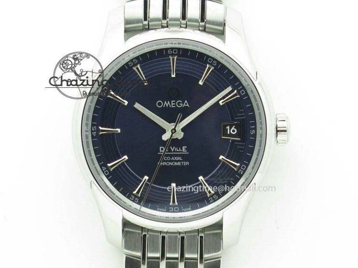 0228 Upgraded Seamaster Edizione Venezia SS Best Edition Blue Dial On Leather Strap A 8121